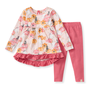 Organic Cotton Magical Pumpkin Tunic Set - Dawn