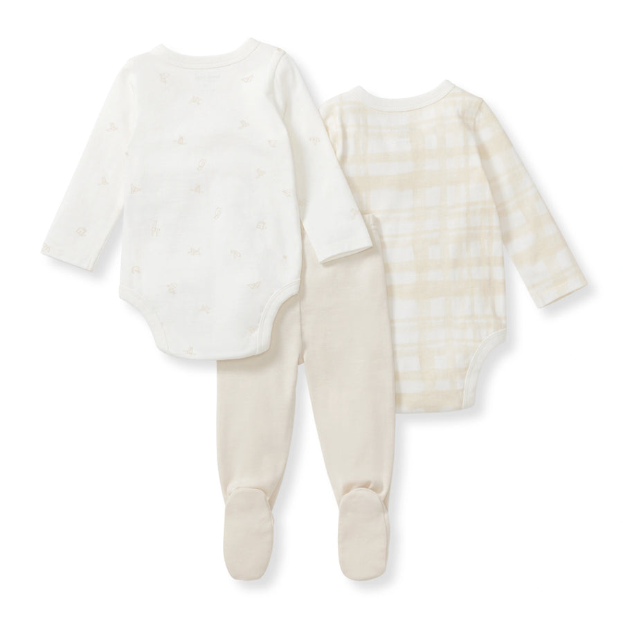 Origami 3 Piece Body Suit & Pant Set