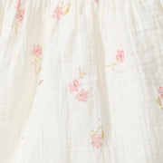 Floral Organic Cotton Muslin Romper