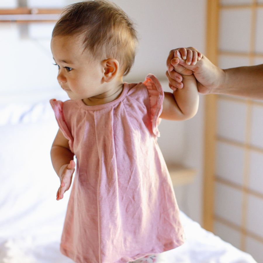 Organic Cotton Slub Tunic & Cherry Blossoms Legging Set