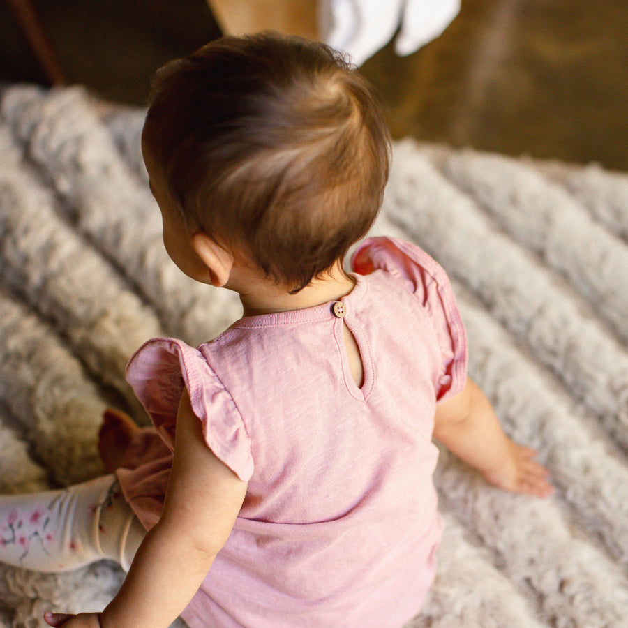 Organic Cotton Slub Tunic & Cherry Blossoms Legging Set