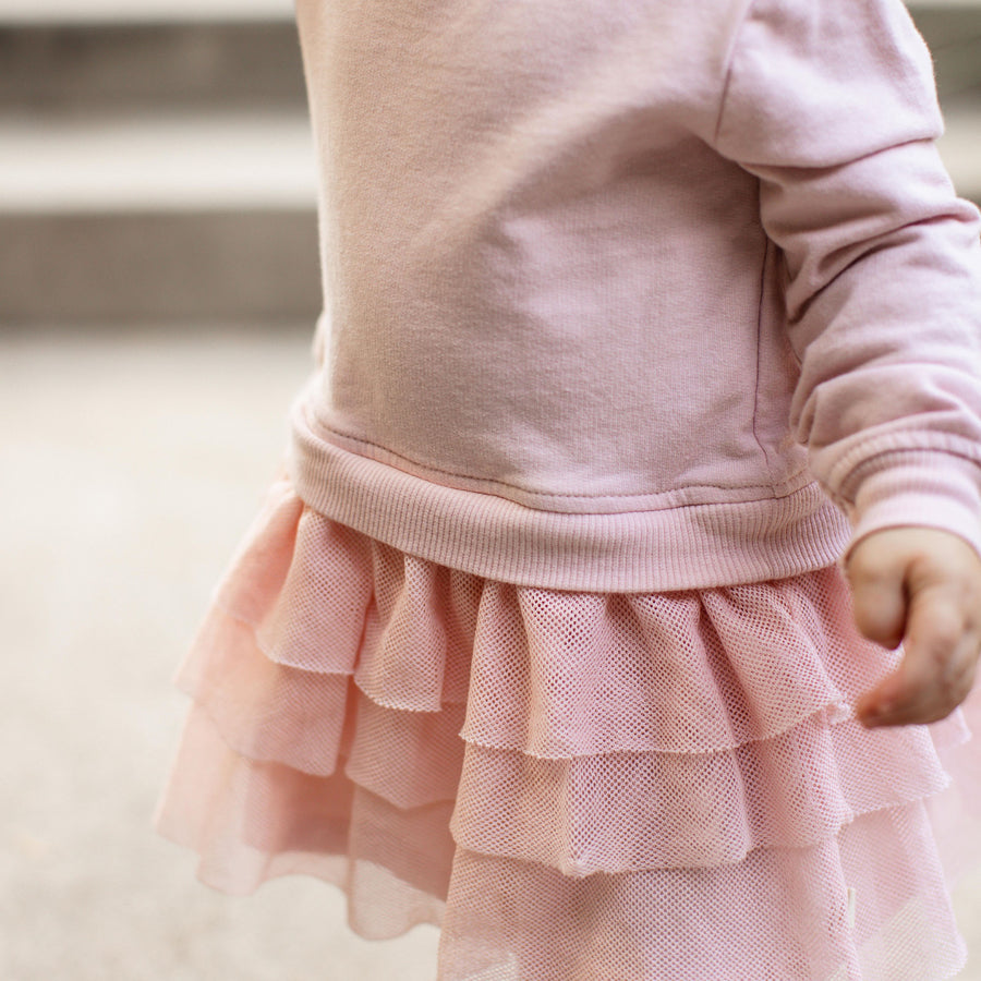 Organic Cotton Girl Sweatshirt Dress