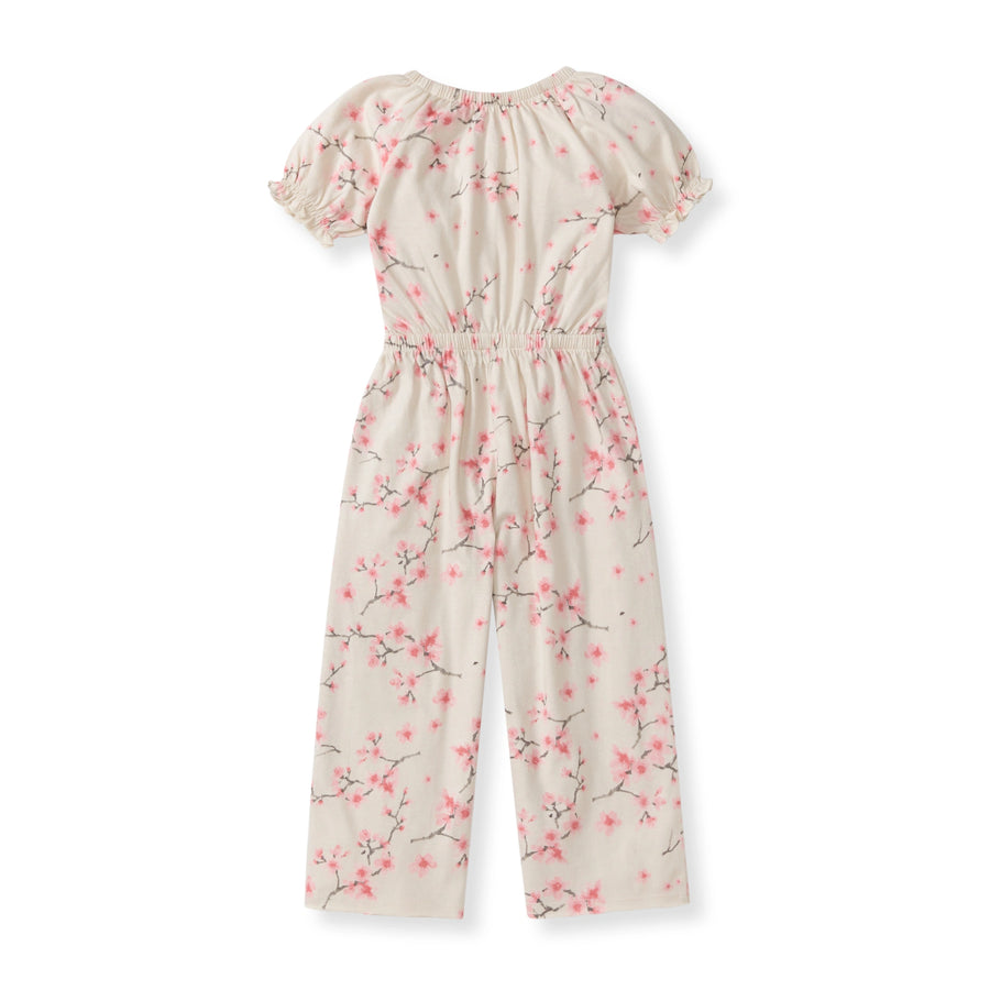 Cherry Blossoms Organic Cotton Girl Jumpsuit