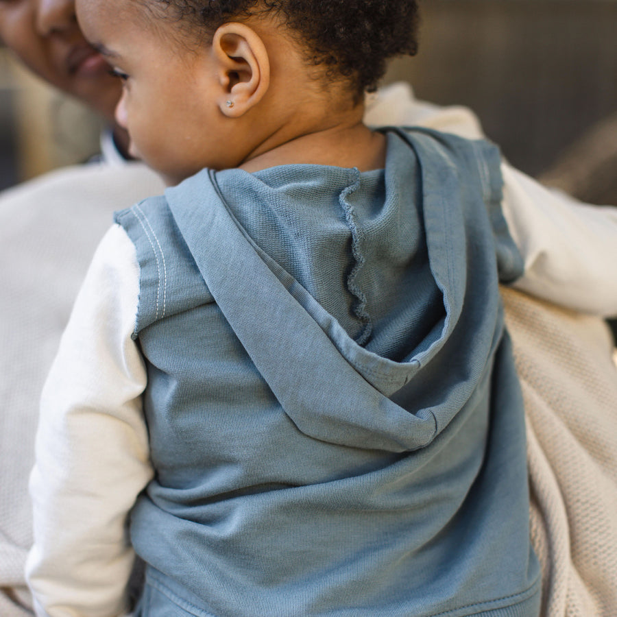 Organic Cotton Acid Wash Sweatshirt Set