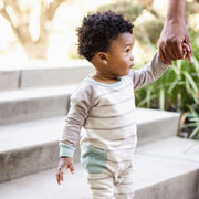Basic Stripe Baby Boy Jumpsuit