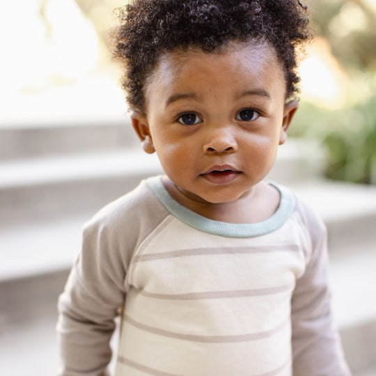 Basic Stripe Baby Boy Jumpsuit