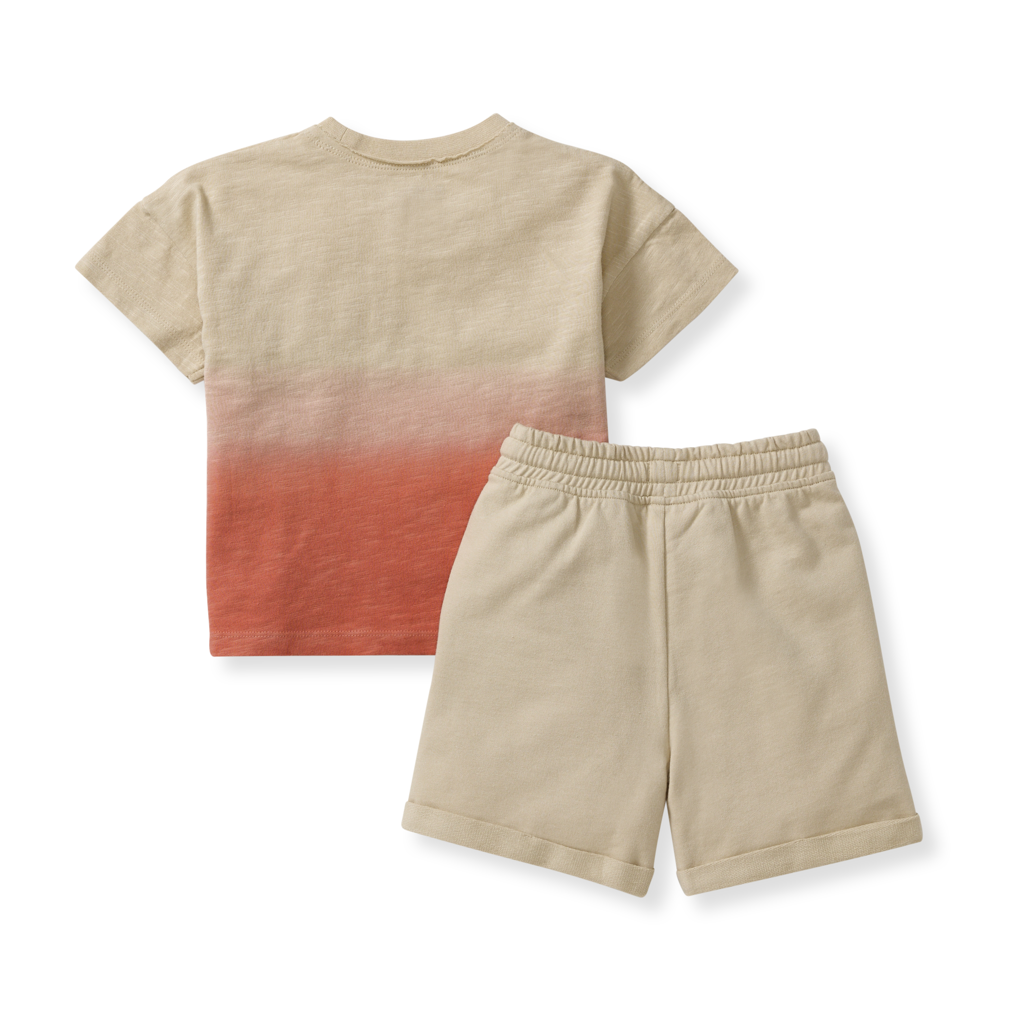Dip Dye Pocket Tee & Shorts Set