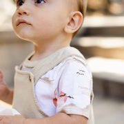 Fishing Boats Baby Boy Bodysuit & Romper Set - Stone