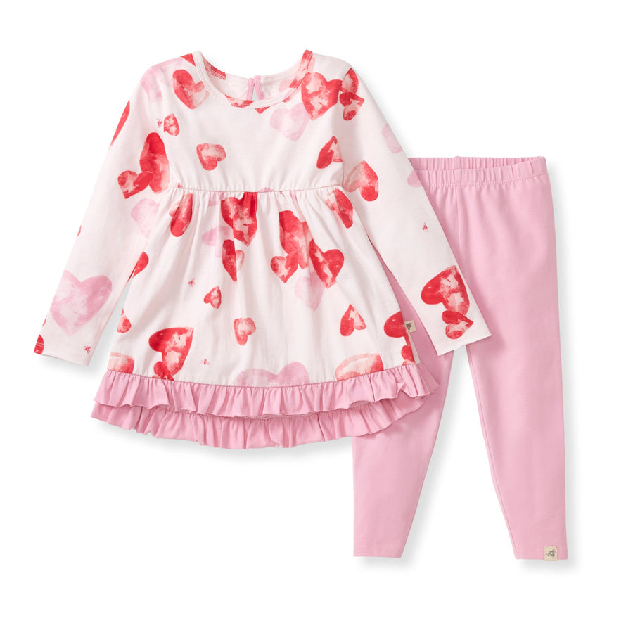 Organic Cotton I Heart You Tunic & Legging Set