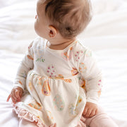 Organic Cotton Floral Easter Eggs Tunic & Legging Set