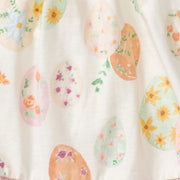 Organic Cotton Floral Easter Eggs Tunic & Legging Set