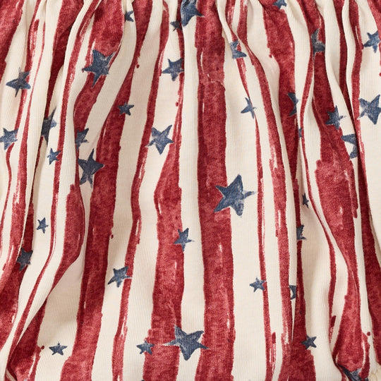 Stars & Stripes Organic Baby Girl Romper