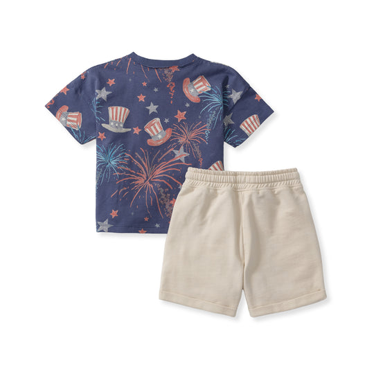 Uncle Sam Tee & Shorts Set
