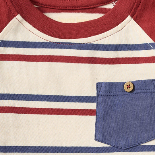 USA Stripe Tee & Shorts Set