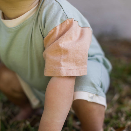 Basic Stripe Organic Cotton 2 Pack Romper Set - Sweet Maple