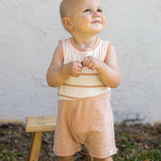 Basic Stripe Organic Cotton 2 Pack Romper Set - Sweet Maple
