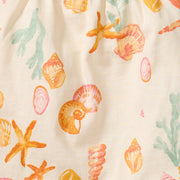 Organic Cotton Starfish & Shells Baby Girl Romper