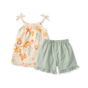 Organic Cotton Starfish & Shells Tank & Shorts Set
