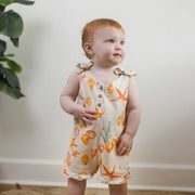 Organic Cotton Starfish & Shells Baby Girl Romper