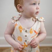 Organic Cotton Starfish & Shells Baby Girl Romper