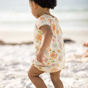Mediterranean Floral Baby Girl 2 Pack Bubble Romper Set