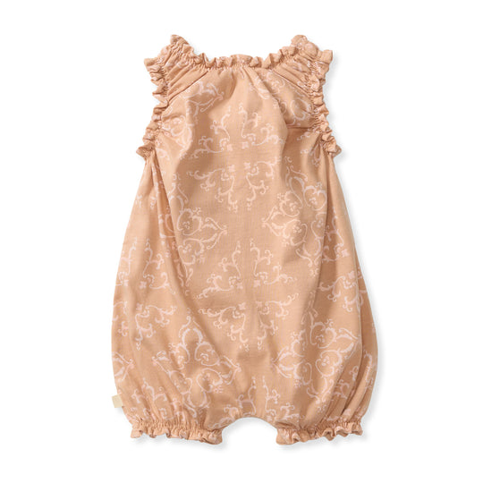Croation Tile Organic Cotton Baby Girl Romper