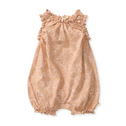 Croation Tile Organic Cotton Baby Girl Romper