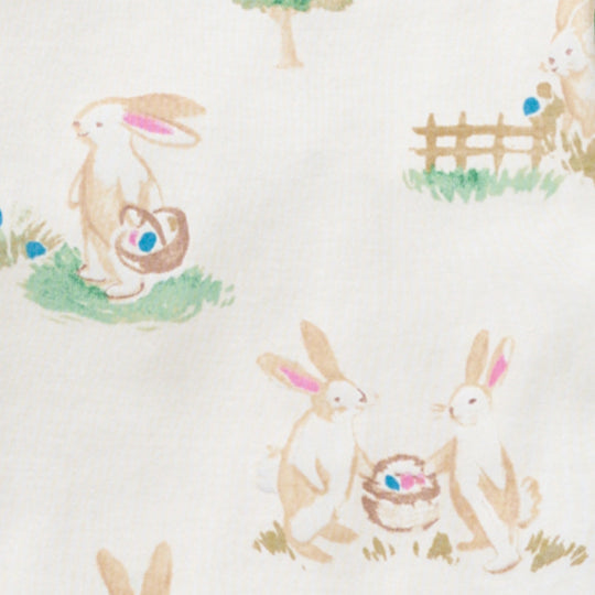 Organic Cotton Sleep & Play (Loose Fit) - Bunny Egg Hunt