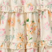 Mediterranean Floral Organic Cotton Dress & Diaper Cover