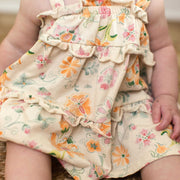 Mediterranean Floral Organic Cotton Dress & Diaper Cover