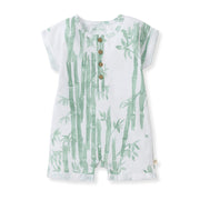 Bamboo Forest Baby Boy Romper