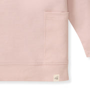 Organic Cotton Boxy Pocket Sweatshirt - Camellia