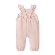 Organic Cotton Curved Yoke Jumpsuit - Camellia