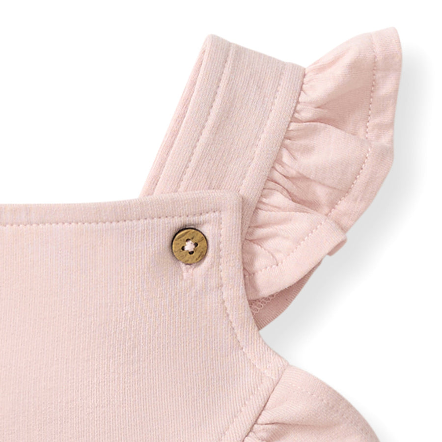 Organic Cotton Curved Yoke Jumpsuit - Camellia