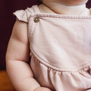 Organic Cotton Curved Yoke Jumpsuit - Camellia