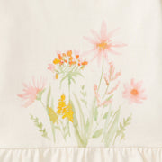 Organic Cotton  Floral Bouquet Long Sleeve Shirt - Eggshell