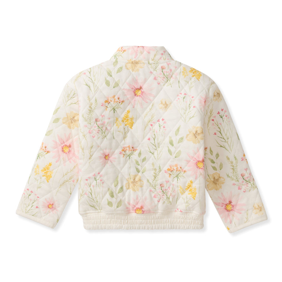 Organic Cotton Wild Floral Jacket - Egshell