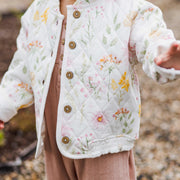 Organic Cotton Wild Floral Jacket - Egshell
