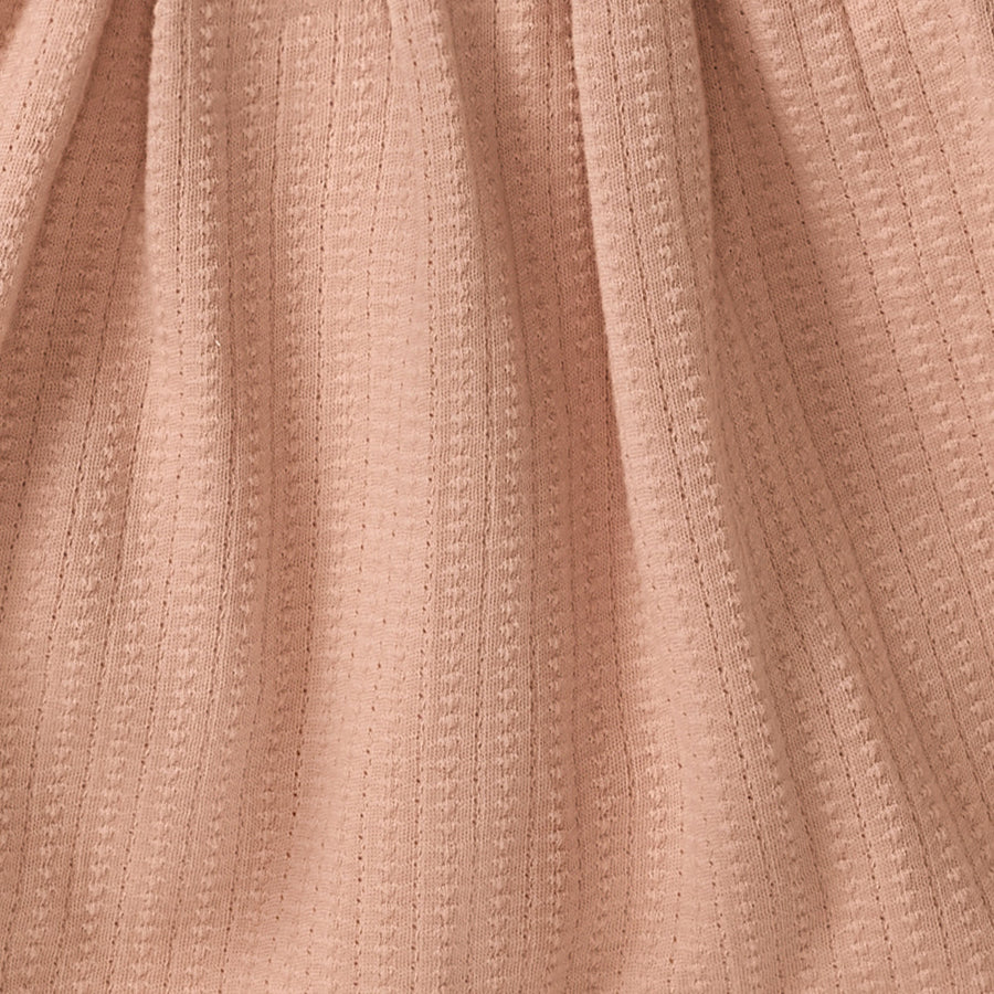 Dotted Rib Pink Feldspar Organic Cotton Shirt & Dress Set