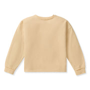 Organic Cotton  Mountains Long Sleeve Shirt - Semolina