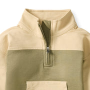 Organic Cotton Quarter Zip Collar Sweatshirt Set - Serpentine