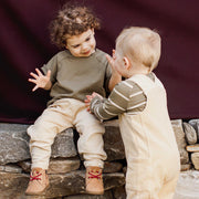 Organic Cotton Knit Corduroy Jumpsuit