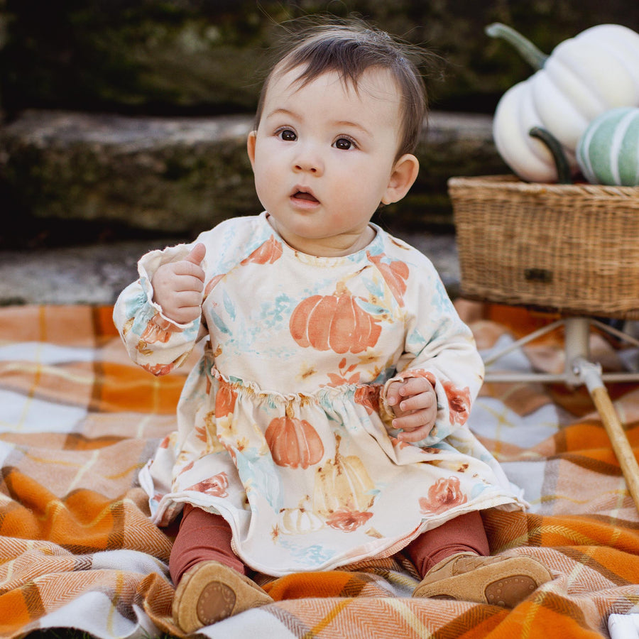 Organic Cotton Autumn Beauty Tunic & Leggings Set - Clementine
