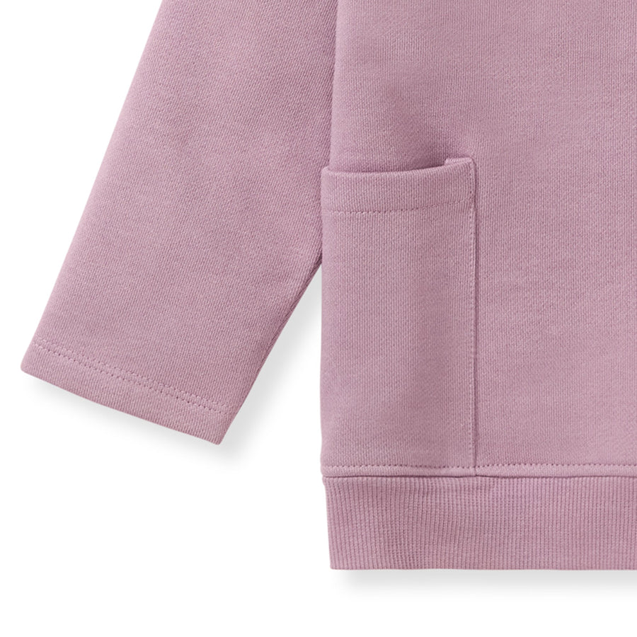 Organic Fleece Sweatshirt - Elderberry