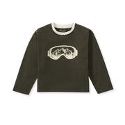 Organic Cotton Snow Goggles Graphic Long Sleeve Shirt