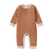 Organic Cotton Henley Thermal Jumpsuit