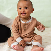 Organic Cotton Henley Thermal Jumpsuit