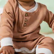Organic Cotton Henley Thermal Jumpsuit