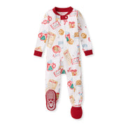 Organic Cotton Sleeper (Tight Fit) - Cookies for Santa