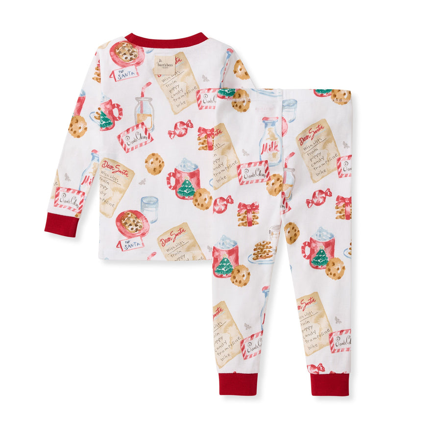 Organic Cotton 2-Piece PJ Set - Cookies for Santa